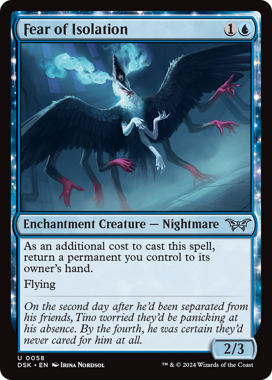 Fear of Isolation [Duskmourn: House of Horror] Foil
