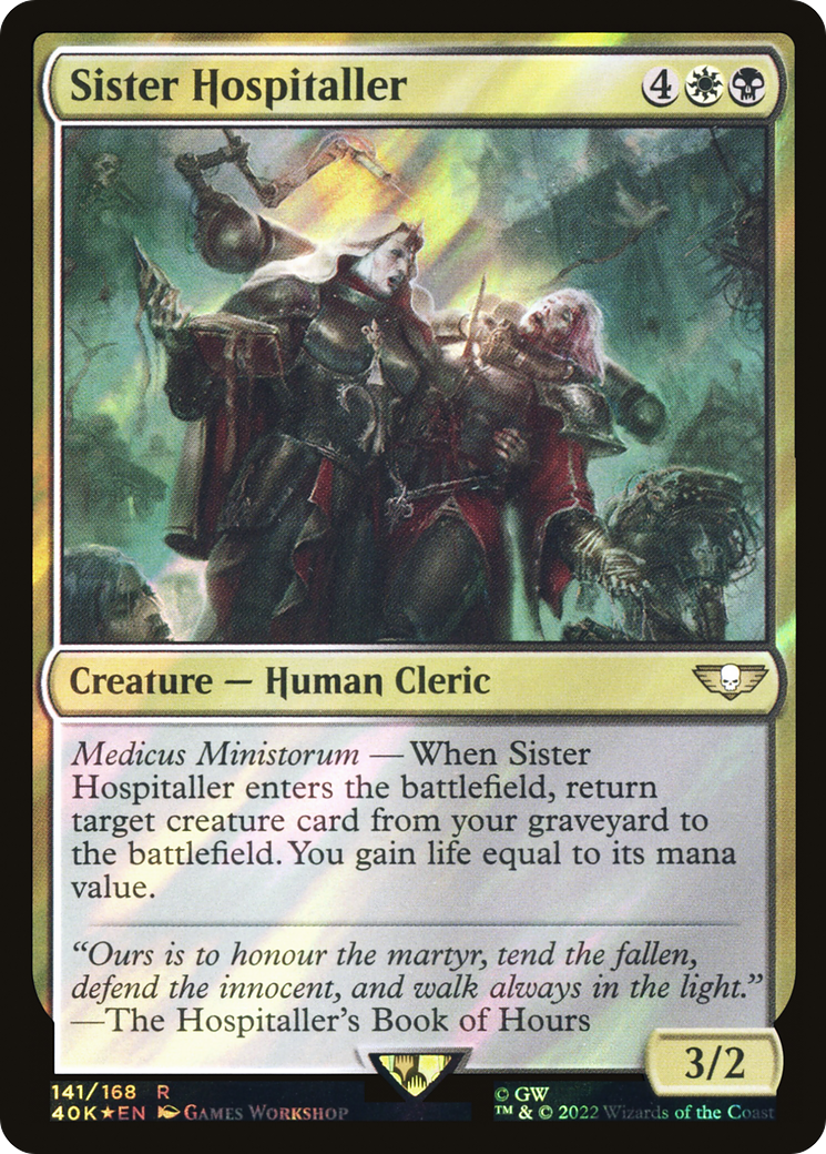 Sister Hospitaller (141) Surge Foil - Warhammer 40,000 Commander
