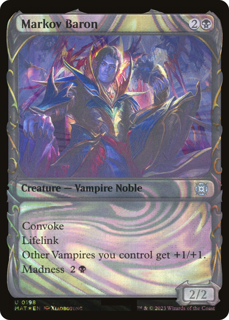 Markov Baron (Halo Foil) (Showcase) (198) Foil - March of the Machine: The Aftermath