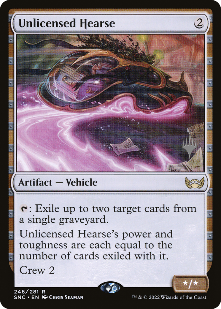 Unlicensed Hearse (246) Foil - Streets of New Capenna Promos
