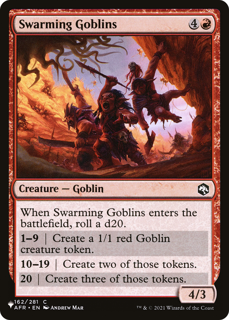 Swarming Goblins [The List Reprints] | Silver Goblin