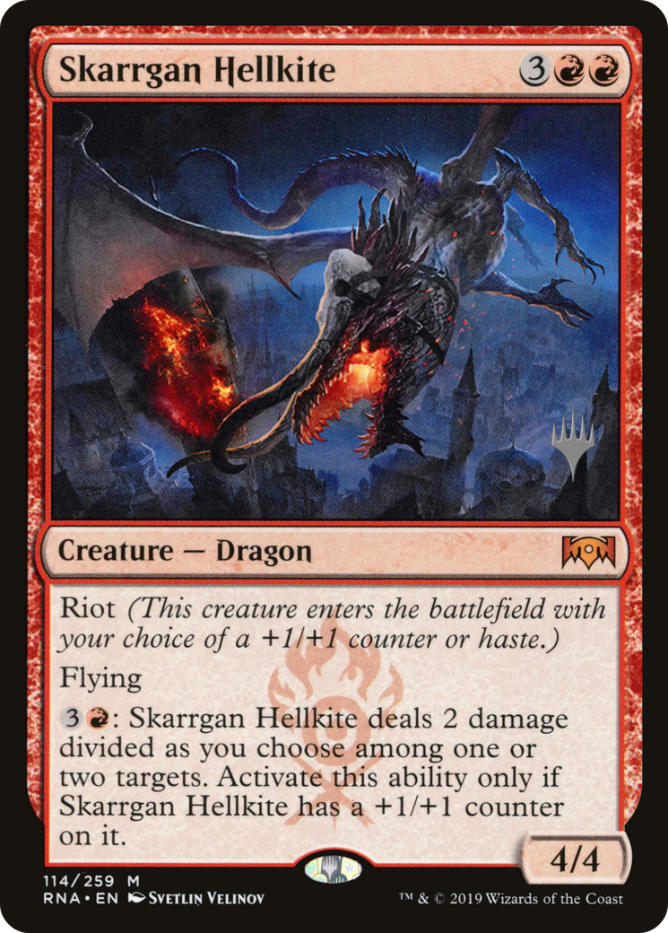 Skarrgan Hellkite (114) Foil - Ravnica Allegiance Promos