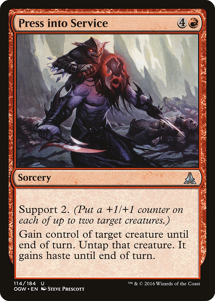 Press into Service (114) Foil - Oath of the Gatewatch