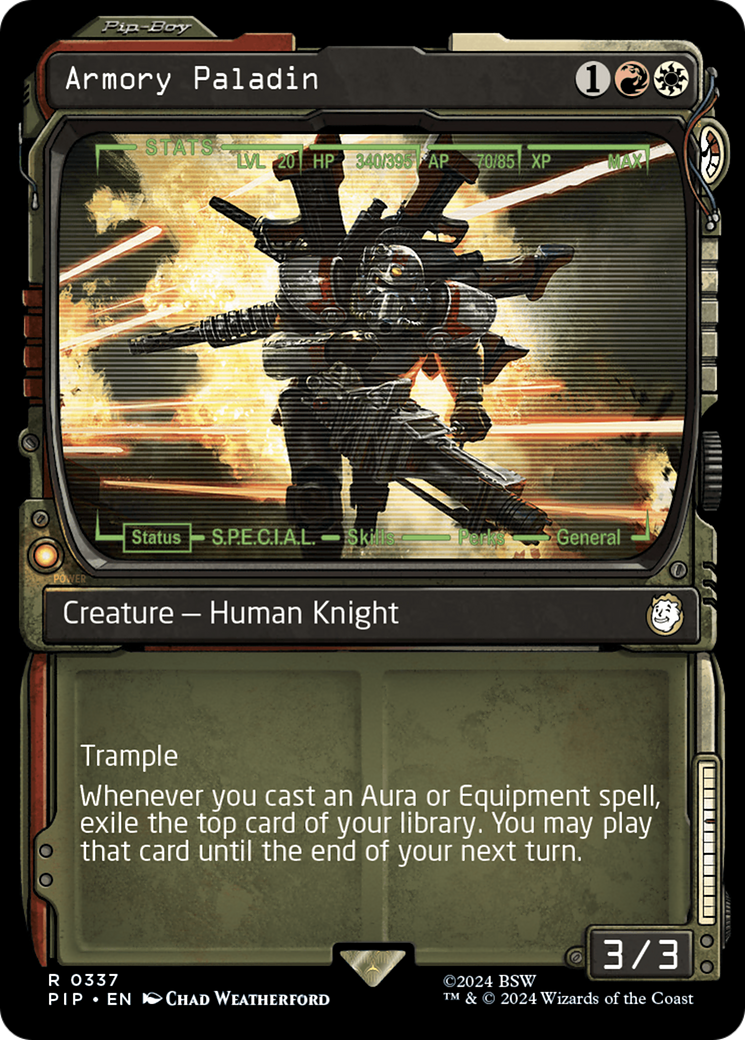 Armory Paladin (Showcase) (337) Foil - Fallout