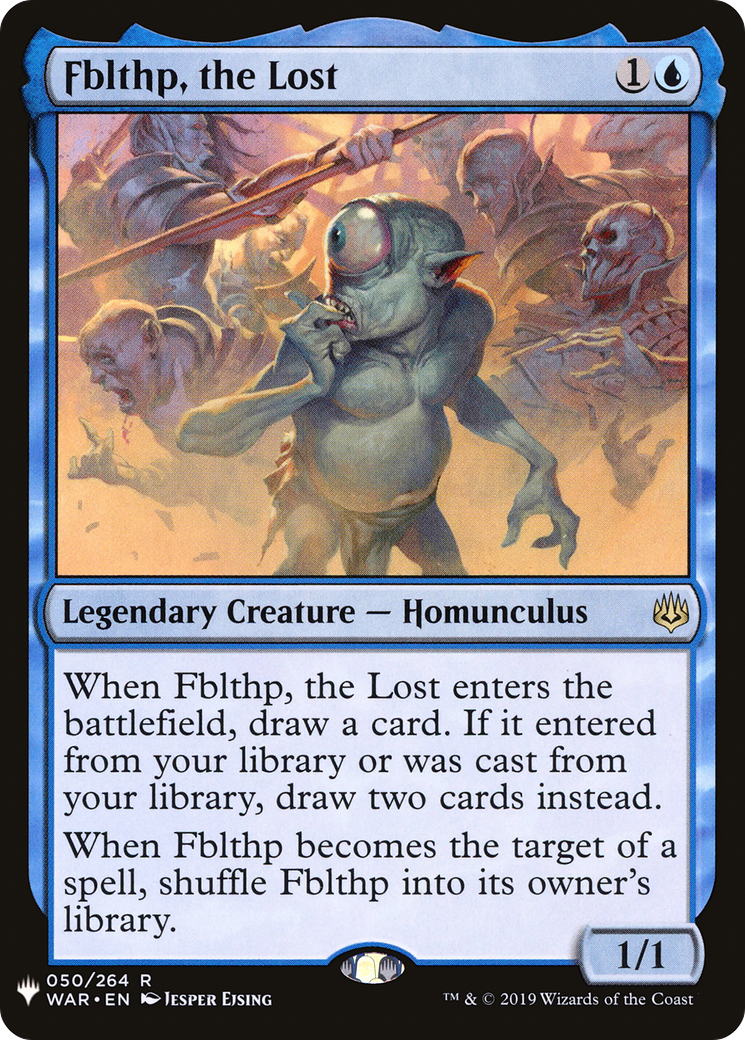 Fblthp, the Lost (WAR-50) - The List