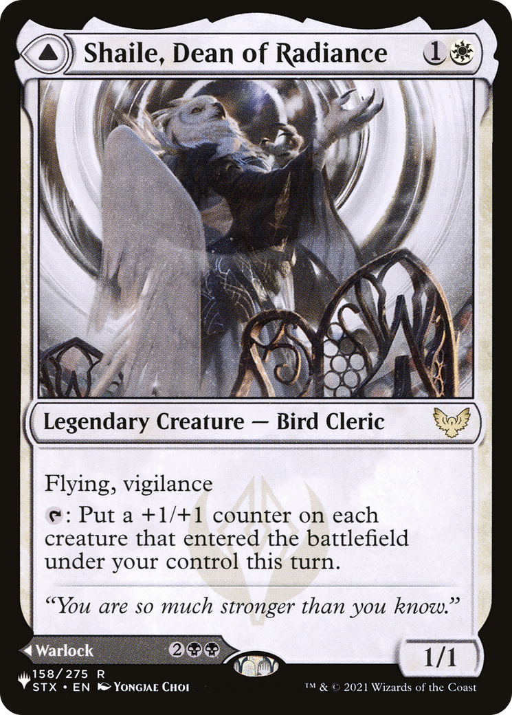 Shaile, Dean of Radiance // Embrose, Dean of Shadow (STX-158) - The List
