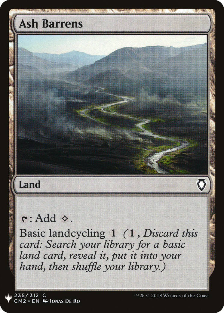Ash Barrens (CM2-235) - The List