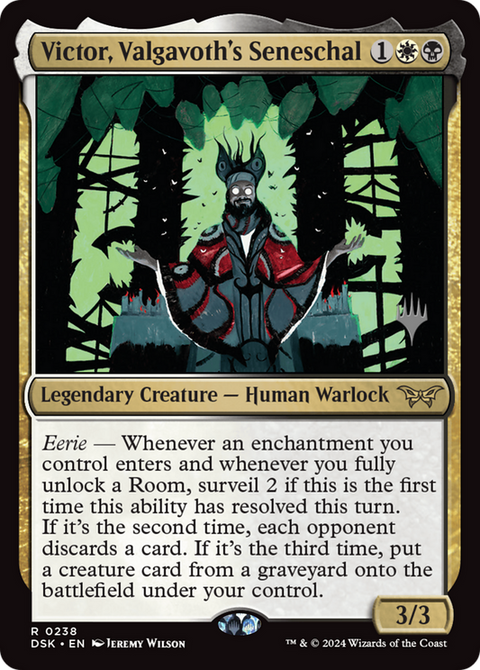 Victor, Valgavoth's Seneschal [Duskmourn: House of Horror Promos] Foil