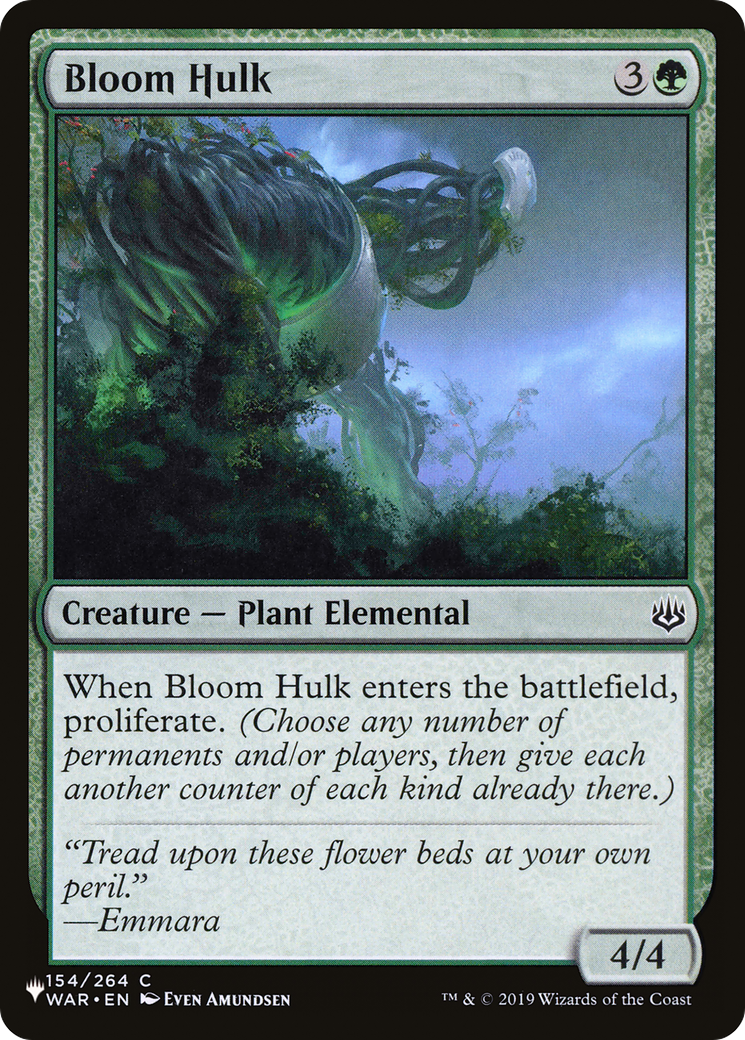 Bloom Hulk (WAR-154) - The List
