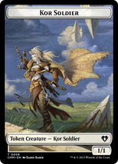 Zombie (0019) // Kor Soldier Double-Sided Token [Commander Masters Tokens] | Silver Goblin