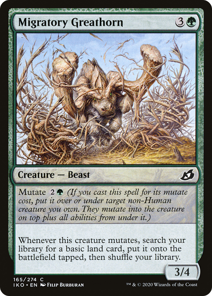 Migratory Greathorn (165) Foil - Ikoria: Lair of Behemoths