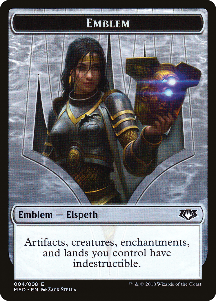 Emblem – Elspeth, Knight-Errant (004) - Mythic Edition Tokens