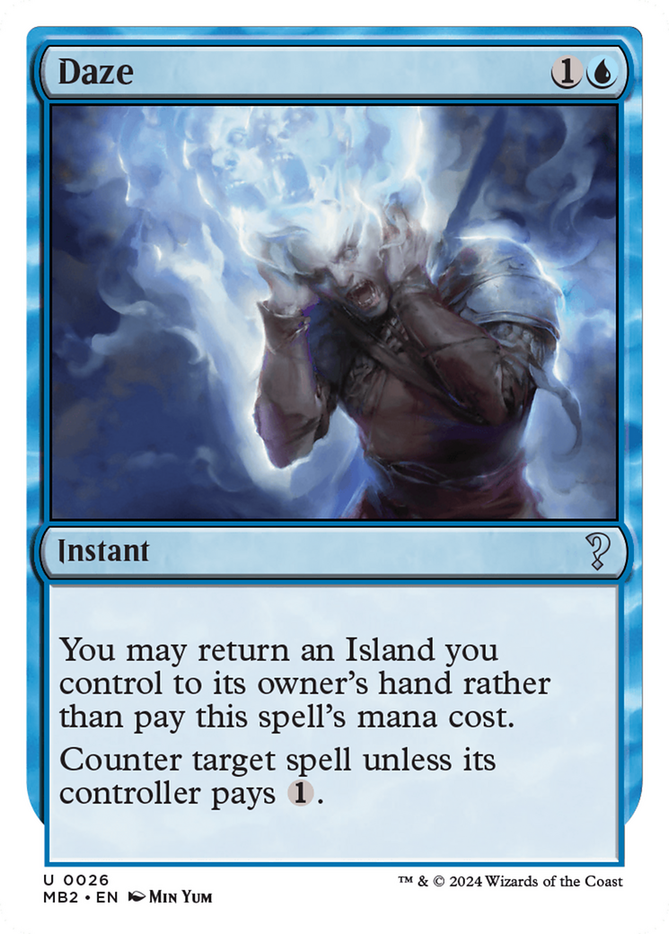 Daze (White Border) (026) - Mystery Booster 2