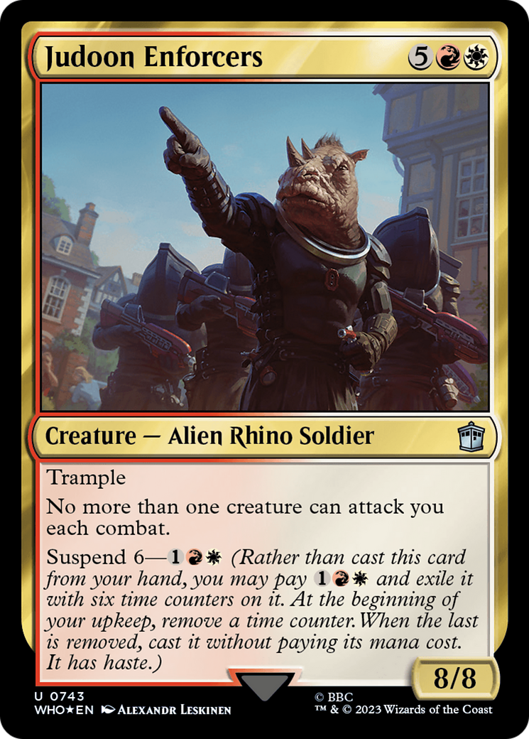 Judoon Enforcers (Surge Foil) [Doctor Who] | Silver Goblin