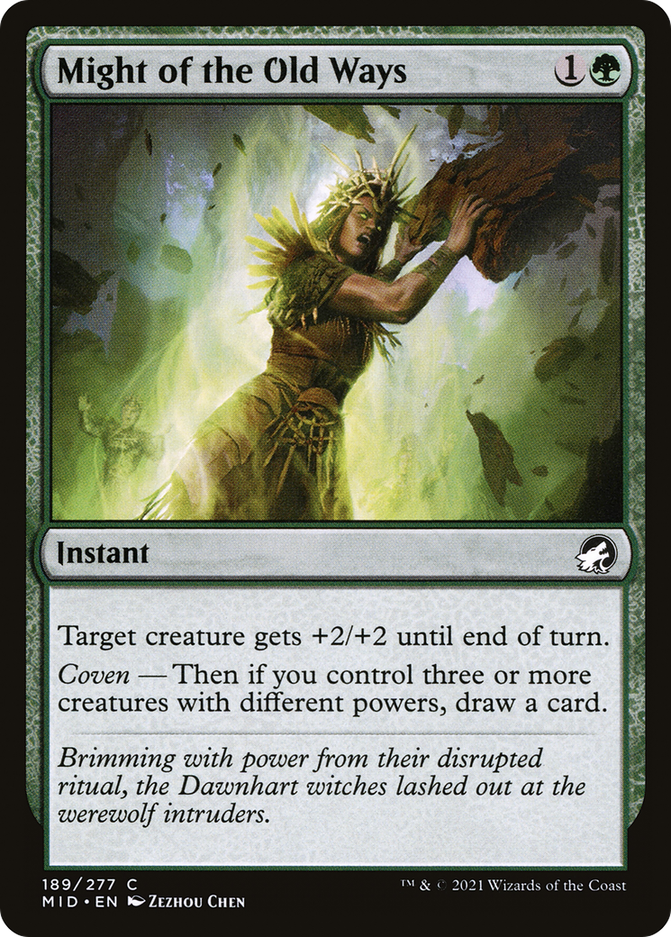 Might of the Old Ways (189) Foil - Innistrad: Midnight Hunt