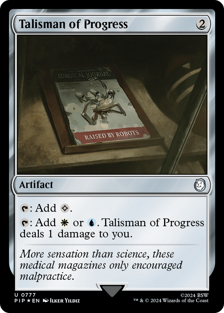 Talisman of Progress (Surge Foil) [Fallout] | Silver Goblin