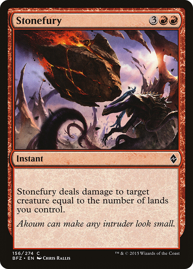Stonefury (156) Foil - Battle for Zendikar