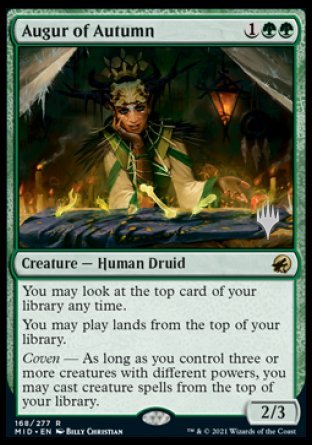 Augur of Autumn (Promo Pack) [Innistrad: Midnight Hunt Promos] | Silver Goblin