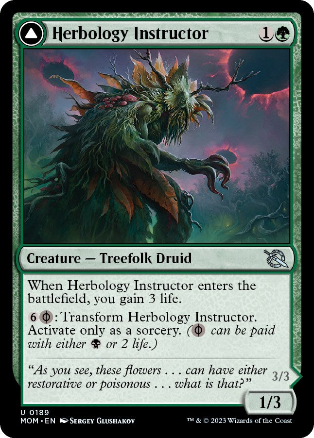Herbology Instructor // Malady Invoker (189) Foil - March of the Machine