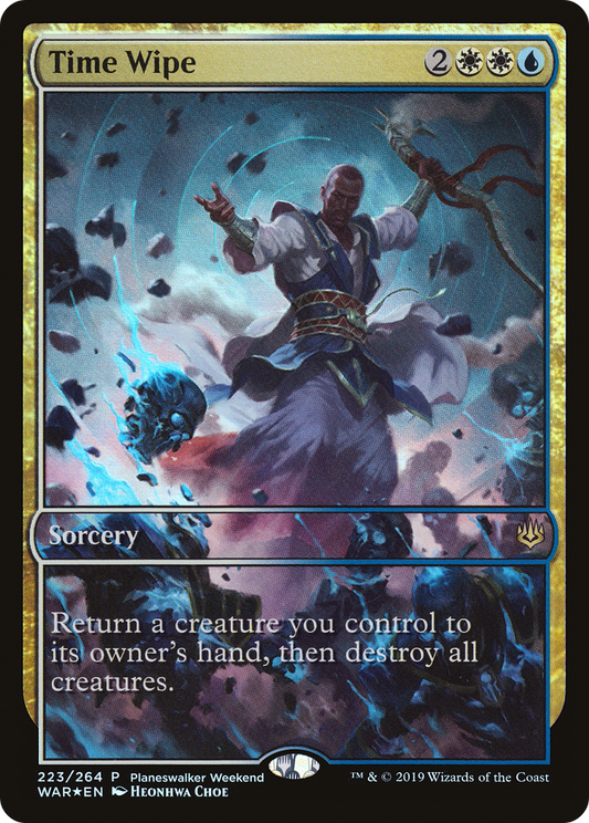 Time Wipe (223) Foil - War of the Spark Promos