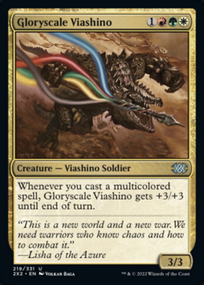 Gloryscale Viashino [Double Masters 2022] | Silver Goblin