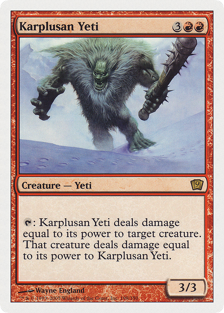 Karplusan Yeti (198) - Ninth Edition