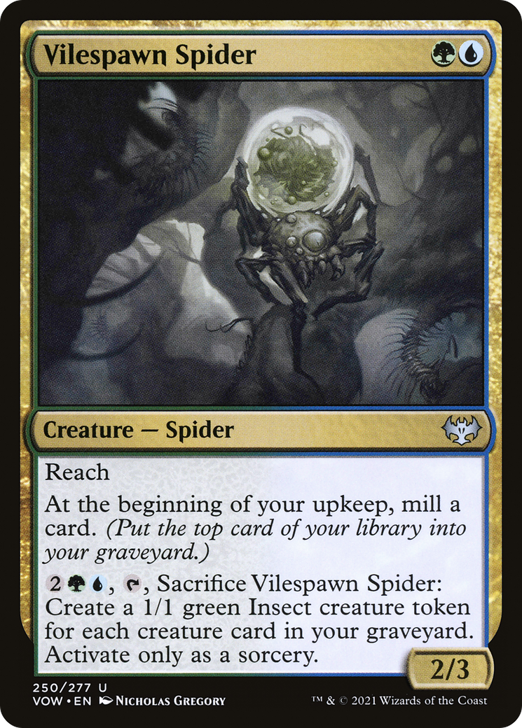 Vilespawn Spider (250) - Innistrad: Crimson Vow