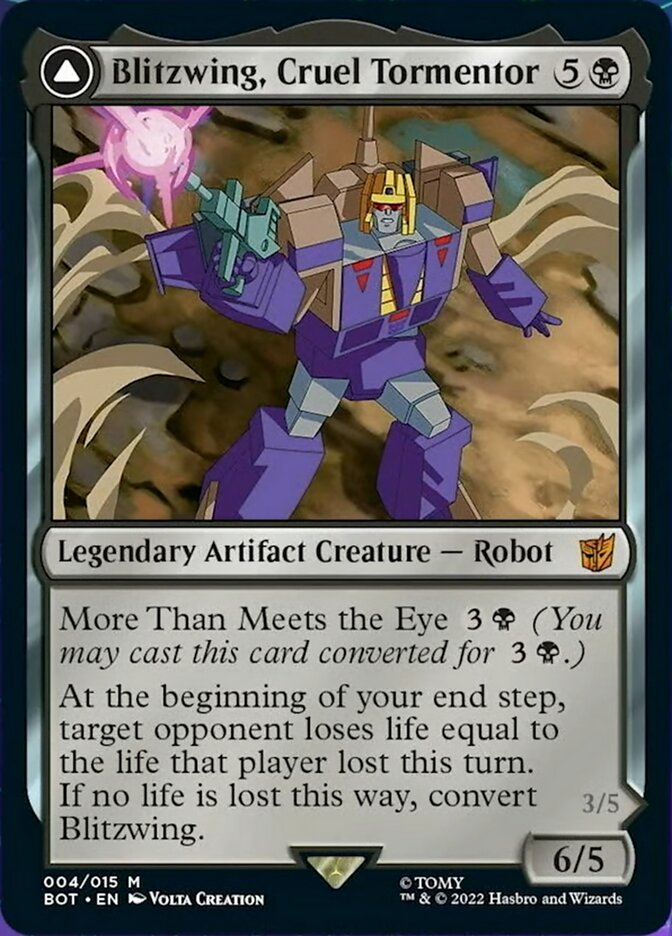 Blitzwing, Cruel Tormentor // Blitzwing, Adaptive Assailant (004) Foil - Transformers