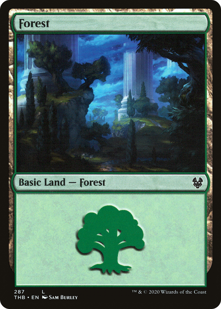 Forest (287) Foil - Theros Beyond Death
