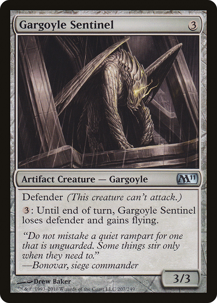 Gargoyle Sentinel (207) Foil - Magic 2011