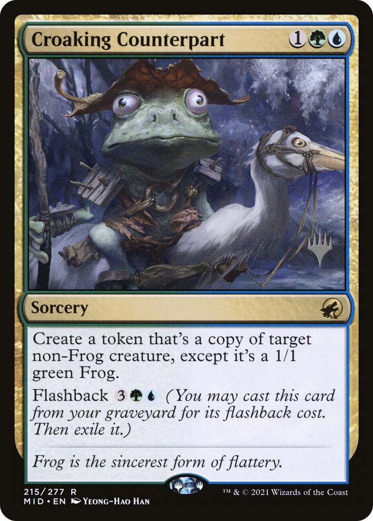 Croaking Counterpart (Promo Pack) [Innistrad: Midnight Hunt Promos] | Silver Goblin