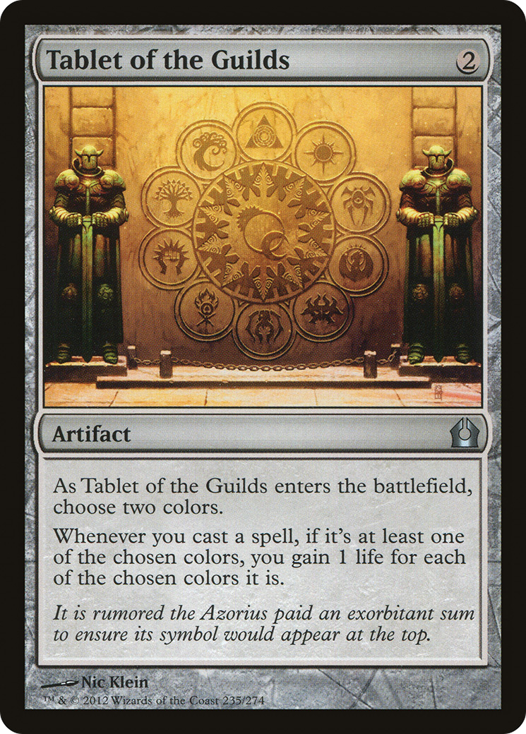 Tablet of the Guilds (235) Foil - Return to Ravnica