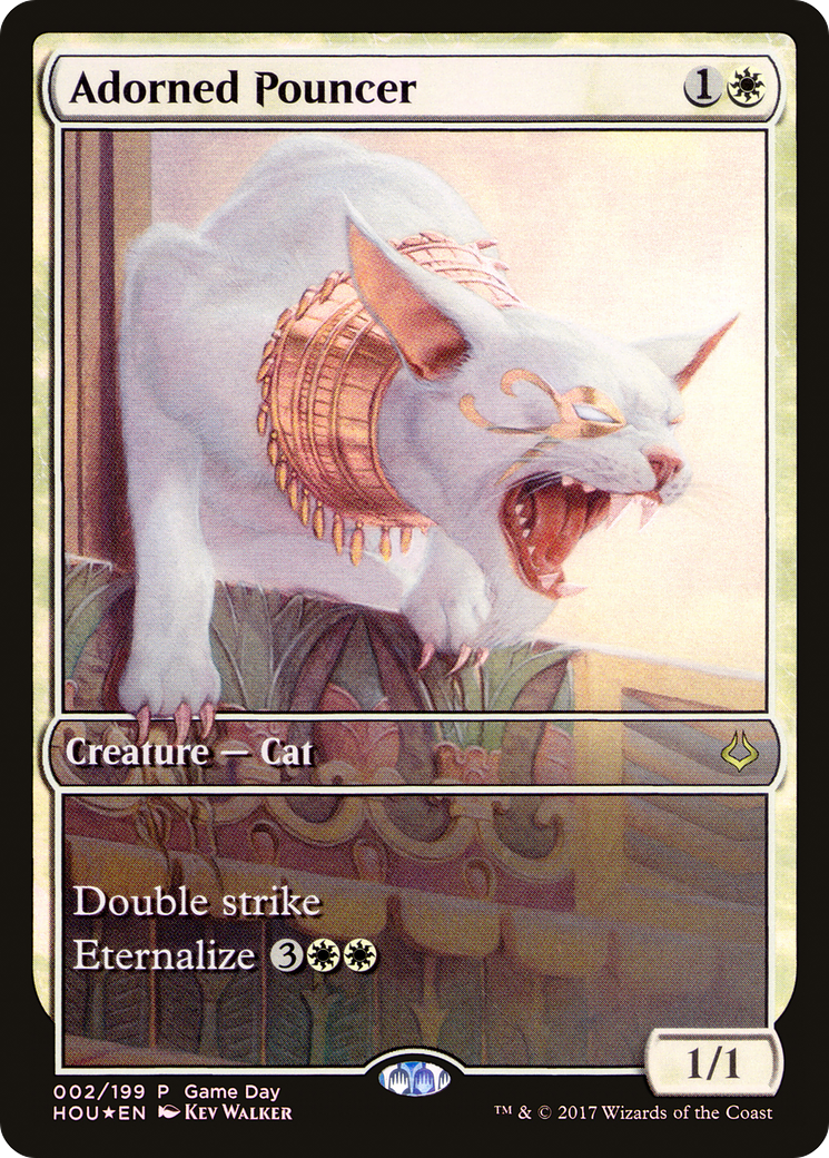 Adorned Pouncer (Game Day) (Full Art) [Hour of Devastation Promos] | Silver Goblin