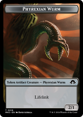 Phyrexian Germ // Phyrexian Wurm (0018) Double-Sided Token [Modern Horizons 3 Tokens] | Silver Goblin