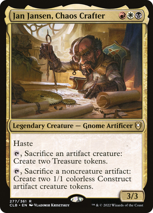Jan Jansen, Chaos Crafter (277) Foil - Commander Legends: Battle for Baldur's Gate