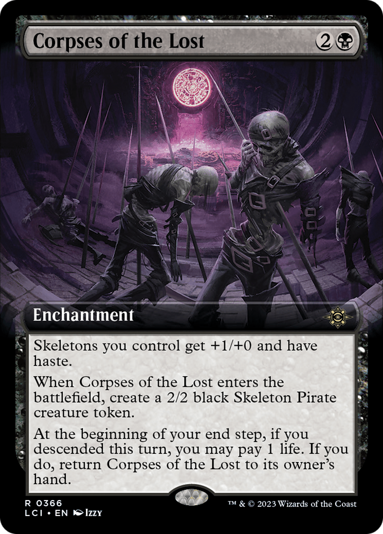 Corpses of the Lost (Extended Art) (366) Foil - The Lost Caverns of Ixalan