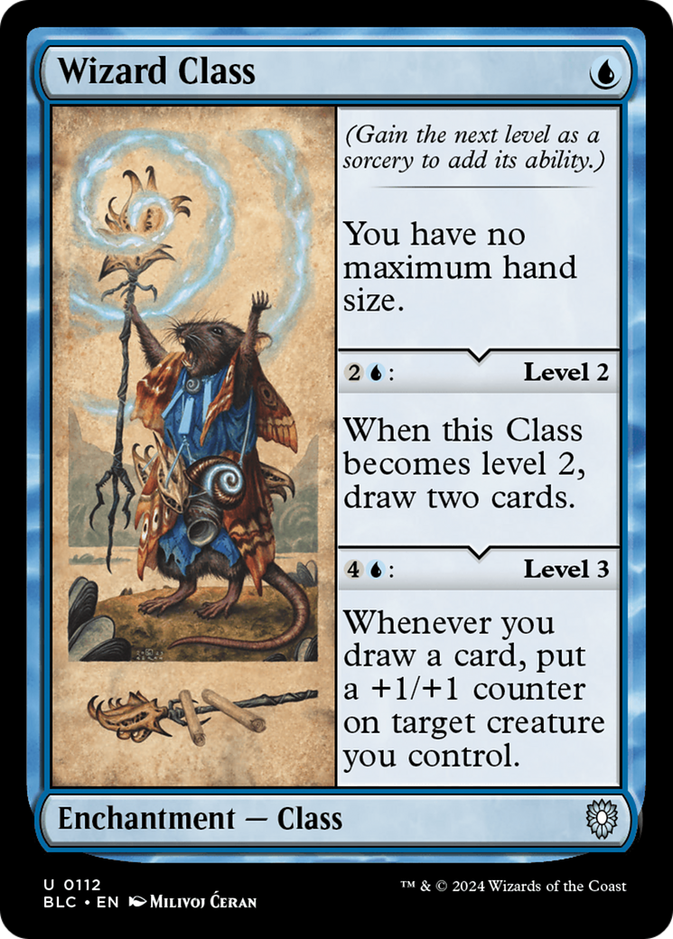 Wizard Class [Bloomburrow Commander] | Silver Goblin