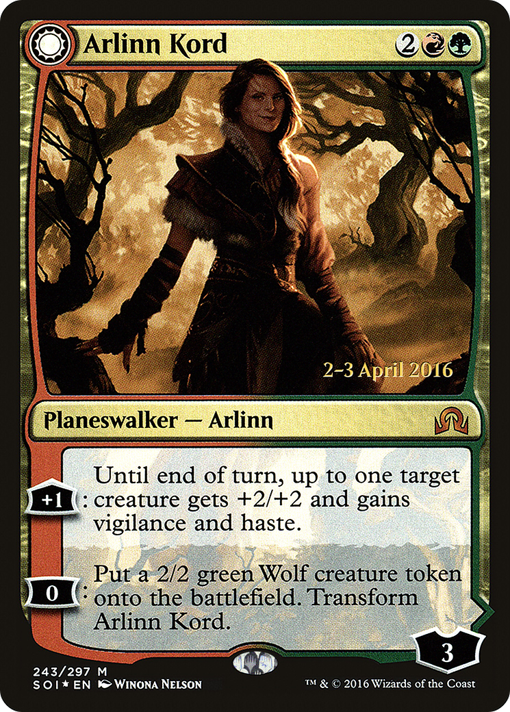 Arlinn Kord // Arlinn, Embraced by the Moon (243s) Foil - Shadows over Innistrad Promos