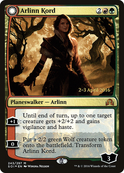 Arlinn Kord // Arlinn, Embraced by the Moon (243s) Foil - Shadows over Innistrad Promos