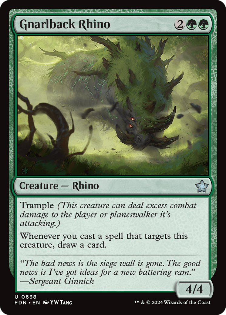 Gnarlback Rhino (638) - Foundations