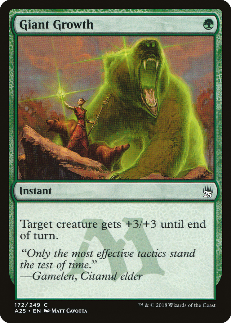 Giant Growth (172) Foil - Masters 25