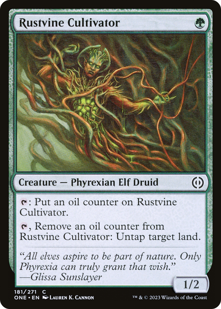 Rustvine Cultivator (181) - Phyrexia: All Will Be One