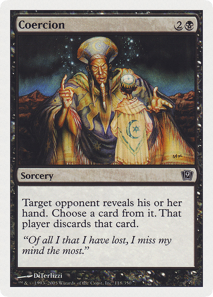 Coercion (118) Foil - Ninth Edition