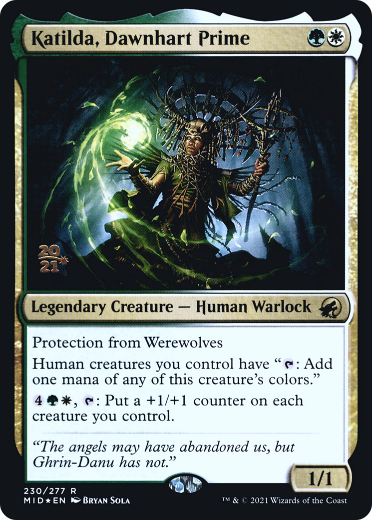Katilda, Dawnhart Prime (230s) Foil - Innistrad: Midnight Hunt Promos