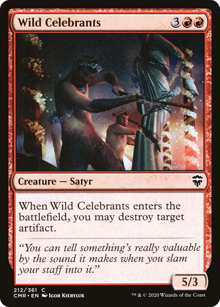 Wild Celebrants (212) Foil - Commander Legends