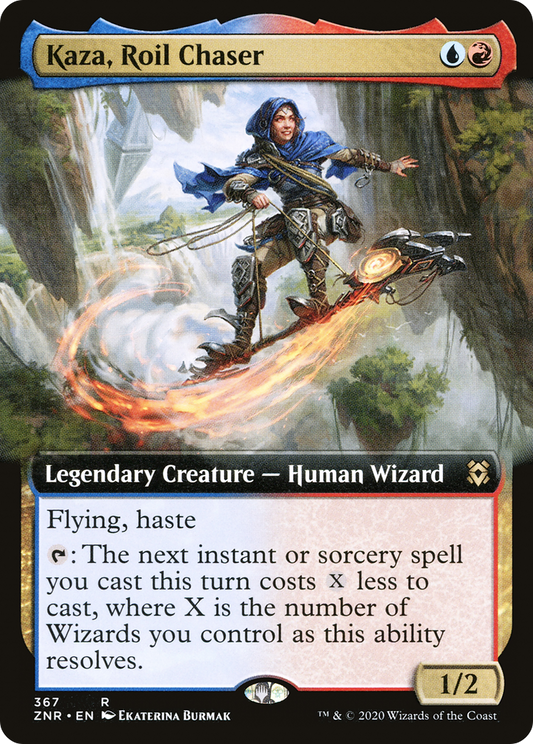 Kaza, Roil Chaser (Extended Art) (367) - Zendikar Rising