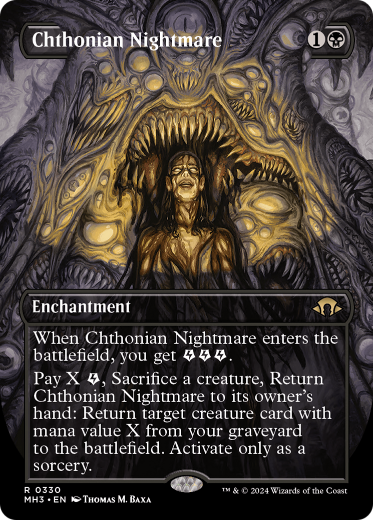 Chthonian Nightmare (Borderless) (330) Foil - Modern Horizons 3