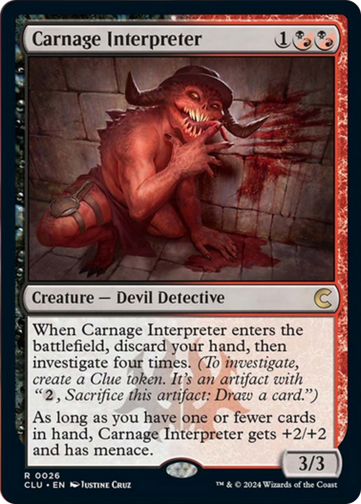 Carnage Interpreter [Ravnica: Clue Edition] | Silver Goblin