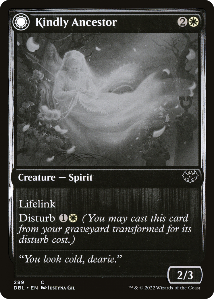 Kindly Ancestor (289) Foil - Innistrad: Double Feature