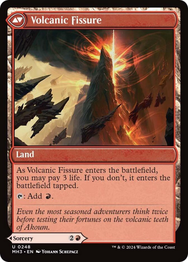 Sundering Eruption // Volcanic Fissure [Modern Horizons 3] Foil